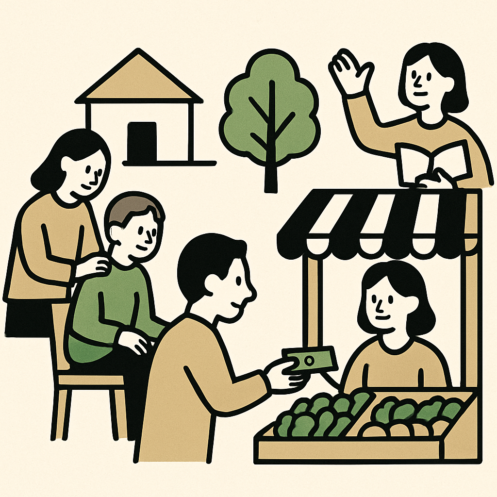 小さな経済圏を育てる：賃金労働者だけが社会の構成員ではない！